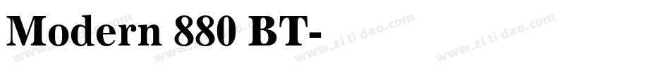Modern 880 BT字体转换